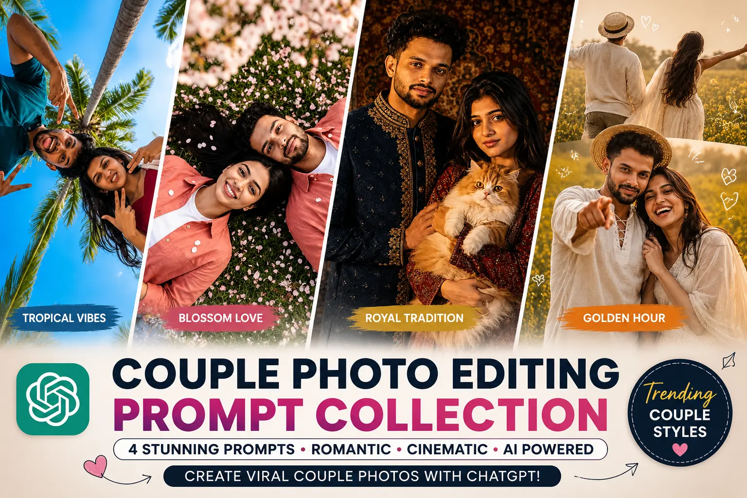 Best Romantic Couple Photo Editing Prompt for ChatGPT AI (2026)